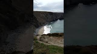 Porthtowan Cornwall views toward Portreath amp Godrevy Lighthouse [upl. by Bottali]