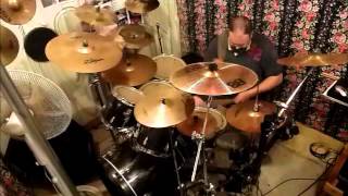 quotRock n Roll Outlawquot Rose Tattoo drum cover [upl. by Rollo]