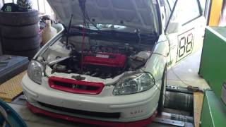 CiViC VTI B16 DYNO ITB Vtec Killer RMF narrow [upl. by Ayatnohs]