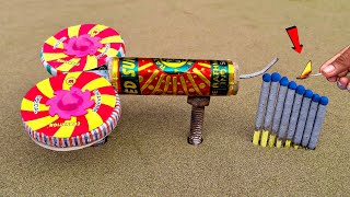 Diwali 2 Chakri And Rocket Combo Vs Matchstick Chain Reaction Domino  Crackers Amazing Experiment😱 [upl. by Low]