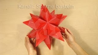 Sterne falten Bascetta Stern basteln  Origami Stern Faltanleitung  DIY Weihnachten [upl. by Swithbart]