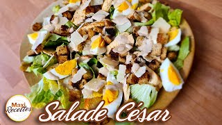 Salade César  Recette Facile et Rapide [upl. by Labaw]