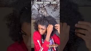 How To Install Glueless Half Wig😍2 IN 1 Hairstyle  Afro Curls amp Neat Braids Tutorial Ftulahair [upl. by Otrebogad]