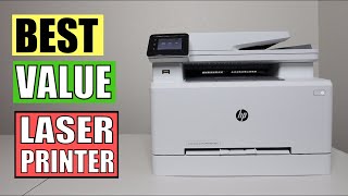 HP Color LaserJet Pro M283fdw Wireless AllinOne Laser Printer Review and Demonstration  Amazon [upl. by Asile]