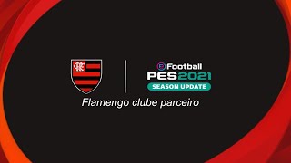 Flamengo PES 2021  elenco 100 atualizado [upl. by Mackler]