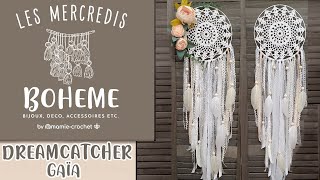 Comment faire UN DREAMCATCHER  ATTRAPPEREVES AU CROCHET BOHEME TUTO pas a pas mamiecrochet [upl. by Asenaj]