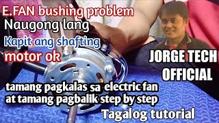 Electric fan na ayaw umikot at umuugong lang paano ayusinTAGALOG TUTORIAL [upl. by Eberhard]