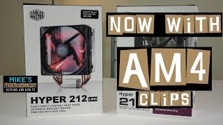 COOLER MASTER HYPER 212 EVO VS 212 LED WITH NEW AM4 FITTING [upl. by Woody]