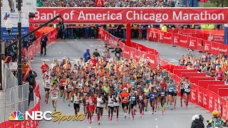 Chicago Marathon 2019 Elite men and women  EXTENDED HIGHLIGHTS  NBC Sports [upl. by Ateekal]