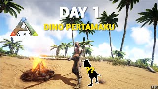 DINO PERTAMAKU PREDATOR KECIL BERACUN  ARK SURVIVAL EVOLVED 1 [upl. by Nnylirehs]