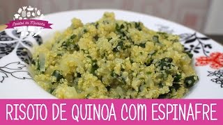 RISOTO DE QUINOA COM ESPINAFRE  Episódio 150  Receitas da Mussinha [upl. by Inattyrb]