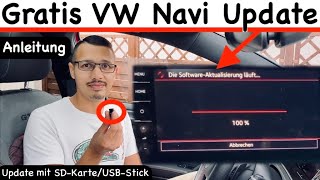 VW Navi Discover MediaPro Update mit SD KarteUSB Stick  Anleitung  Deutsch  Kostenlos [upl. by Abana]