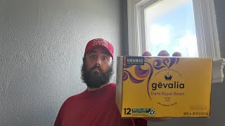 FIRST TIME TRYING GEVALIA COFFEE DARK ROYAL ROAST [upl. by Mcclees]