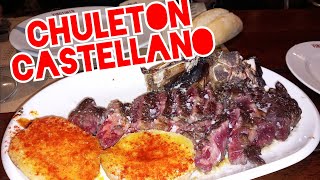 CHULETÓN DE VACUNO AL CARBÓN DE ENCINAVINO TINTO VALLADOLID [upl. by Witt969]