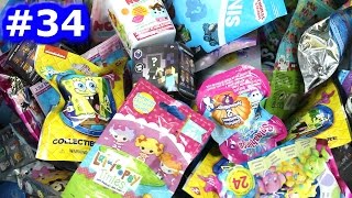 Random Blind Bag Box Episode 34  Spongebob Minecraft Num Noms Tsum Tsum Keyring [upl. by Anyg]