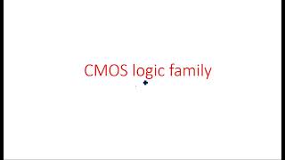 CMOS inverter  PMOS amp NMOS  Logic family  PDC  Lec113 [upl. by Purcell]