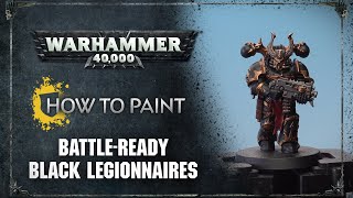 How to Paint Battleready Black Legion [upl. by Onimod]