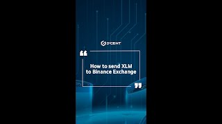 CN subDCENT Wallet Guide  How to send XLM to Binance Exchange [upl. by Dickson]