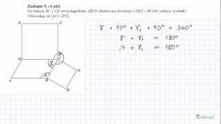 Zadanie 9 Matura maj 2010 PR Planimetria [upl. by Kenway982]