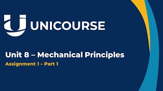 Live Class  Unit 8  Mechanical Principles  Part 1 [upl. by Miarzim]