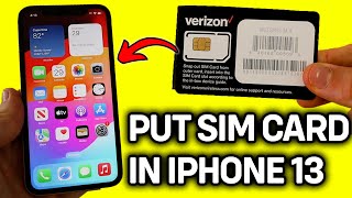 UPDATED 2024 How To Put SIM Card In iPhone 13Mini [upl. by Russian]