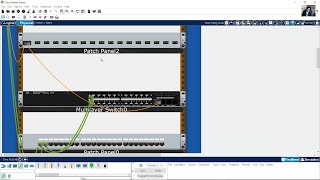 Structured Cabling Copper Fiber Horizontal and Vertical Cabling  Packet Tracer 8 [upl. by Bugbee]