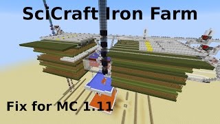 TutorialFix SciCraft Iron Farm in MC 111 [upl. by Ainesey]