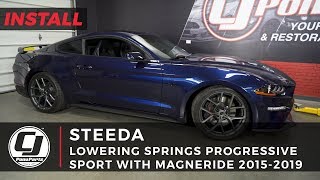 20182023 Mustang Install Steeda MagneRide Progressive Sport Lowering Springs [upl. by Jelks69]