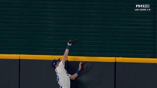 Cody Bellinger Robs A Tatis Jr Home Run To Save The Game  Dodgers vs Padres 2020 [upl. by Odey490]