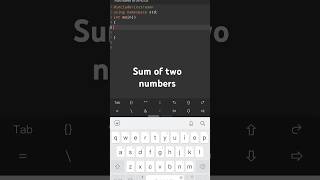 Sum of two number in C [upl. by Hodge]