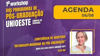 Palestra Interdisciplinaridade na pósgraduação [upl. by Anyalram884]