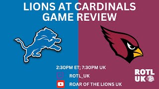 Detroit Lions at Arizona Cardinals Review  NFL 2024 Week 3 [upl. by Luz191]