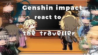 REPOST  Genshin Impact React To The Traveller 💗  Angst 💔 [upl. by Aloibaf]