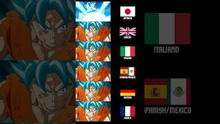 Kamehameha in Different Languages dragonball goku kamehameha dbz viral [upl. by Soinotna]