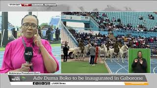 Botswana Election  PresidentElect Adv Duma Boko to be inaugurated today [upl. by Lledner]