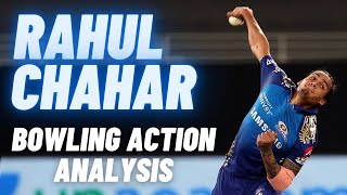 Rahul Chahar Bowling Action Analysis in Slow Motion and Nets  Bowling Action Analysis [upl. by Bekha]