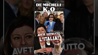 LO SFOGO CONTRO DE MICHELI AVETE DISTRUTTO LITALIA pd immigrazione anziani italia shorts [upl. by Elreath823]