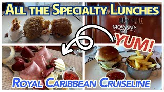 Which Specialty Restaurant Lunch Should You Pick Food Review Royal Caribbean [upl. by Gladine]