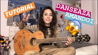 Danseaza Amandoi  Nicole Cherry  TUTORIAL CHITARA [upl. by Olivann]