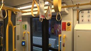 E2Class Melbourne Tram Bombardier Flexity Swift  Swanston St to Bourke St Mall Route 96 [upl. by Avigdor]