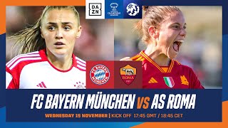 Bayern Munich vs Roma  UEFA Women’s Champions League 202324 Matchday 1 Full Match [upl. by Svetlana]