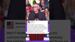 Football Great Brett Favre Address Joe Bidens Garbage Comments [upl. by Baumbaugh]