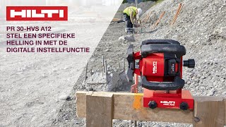 OVER maatvoering met de Hilti PR 30 HVS roterende laser afschot [upl. by Vesta]