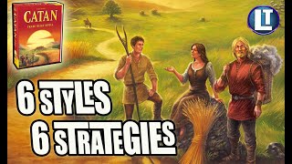 Catan STRATEGY and Playstyles  6 Archetypes for Veterans and 6 Playstyles for New Players [upl. by Ainez]