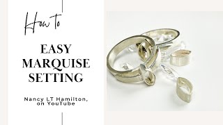 Easy Marquise Stone Setting [upl. by Nachison]