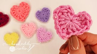 How to Crochet a Heart in just 2 MINUTES ❤ [upl. by Girovard141]