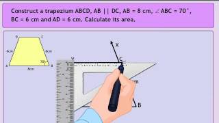 Construction of a trapezium [upl. by Ailil]