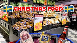 Traditional Swedish Christmas Food  Grocery Shopping Walk CC commentary amp price comparison [upl. by Nerta531]