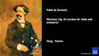 Pablo de Sarasate Miramar Op 42 version for violin and orchestra [upl. by Munn]