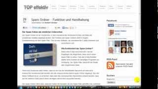 Spam Ordner  Funktion und Handhabung [upl. by Dur]